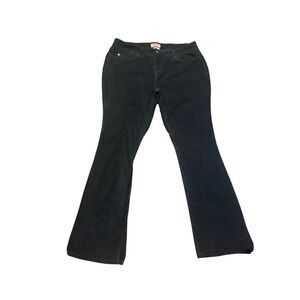 y2k no bounderies black flare corduroy velvet pants sz 13 cotton grunge witchy